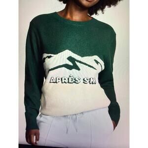 Victoria’s Secret PINK Collegiate Knit Crewneck Sweater Size XL
